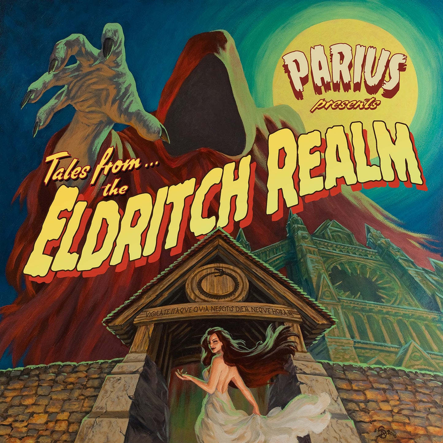 Parius - Eldritch Realm [Colored Vinyl] Vinyl Record Album Cover