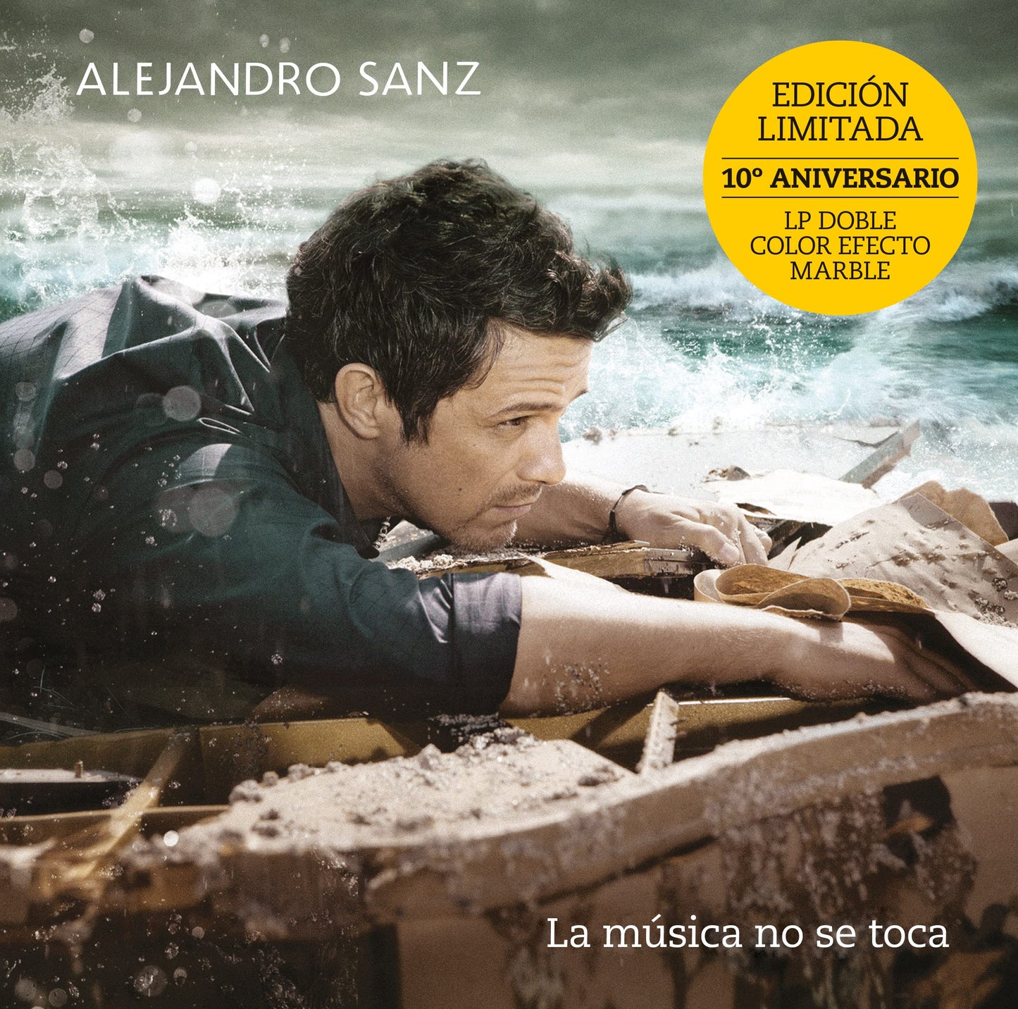 Alejandro Sanz - 10 Aniversario La Musica No Se Toca (Spa) [LP] Vinyl Record Album Cover