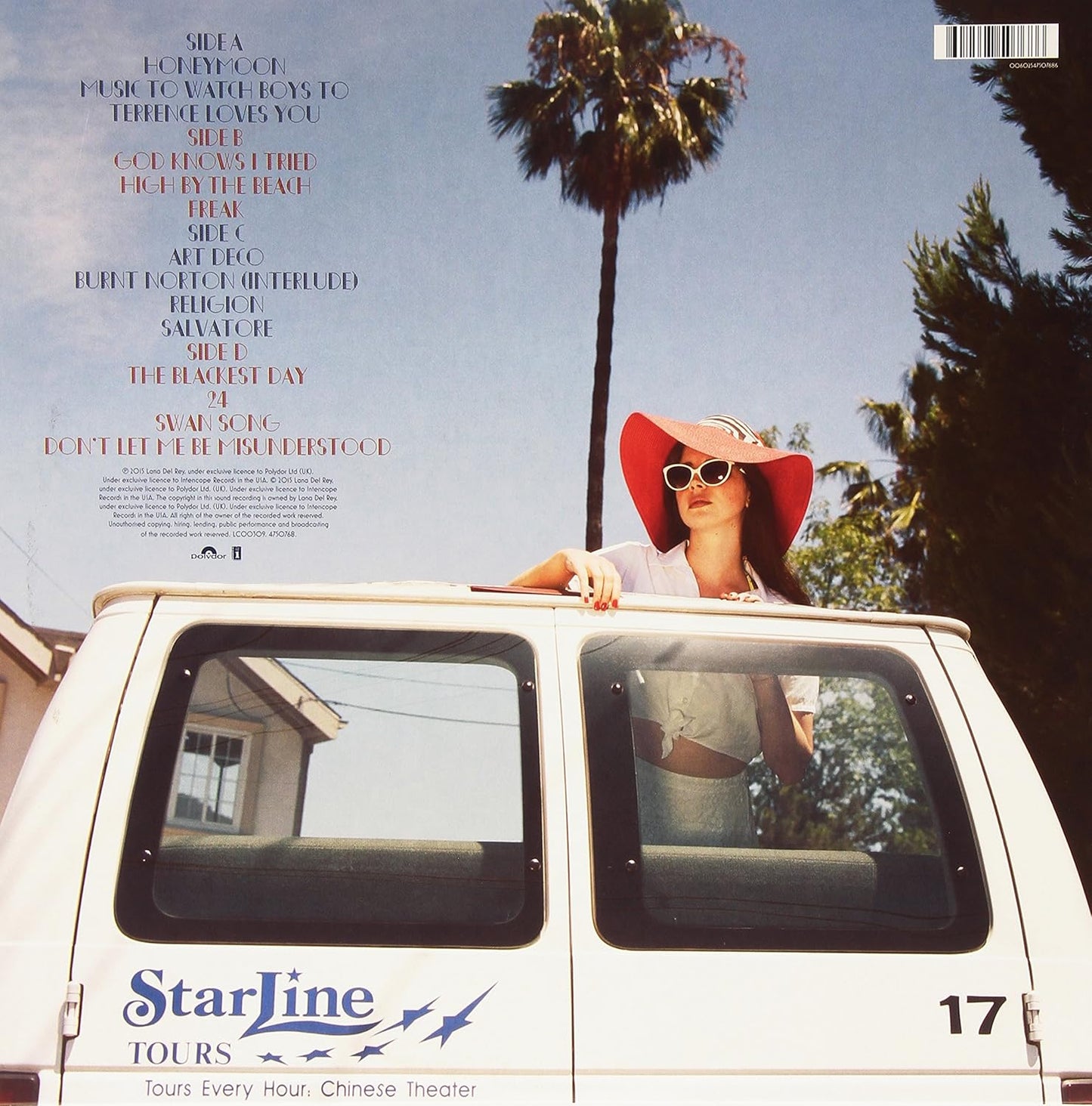 Lana Del Rey Honeymoon Vinyl Record
