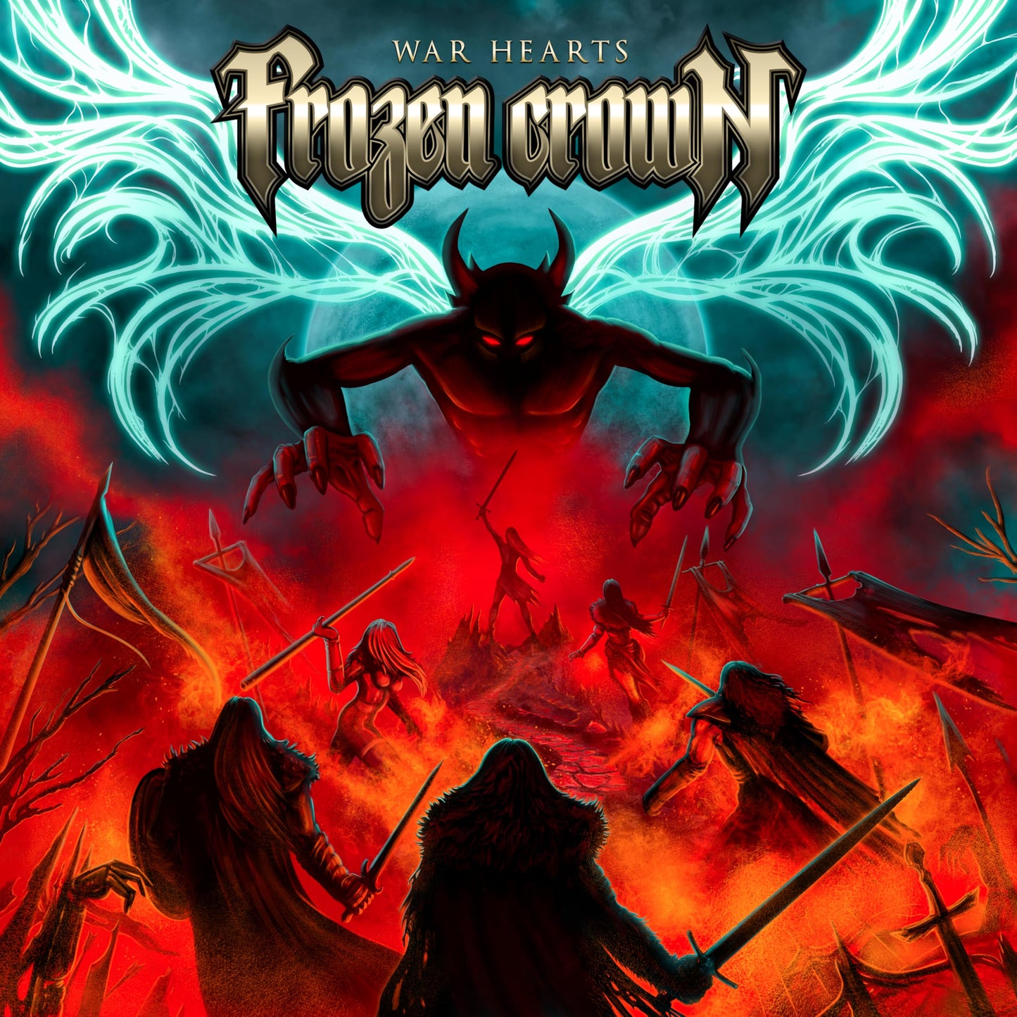 Frozen Crown - War Hearts (Aus) [LP] Vinyl Record Album Cover