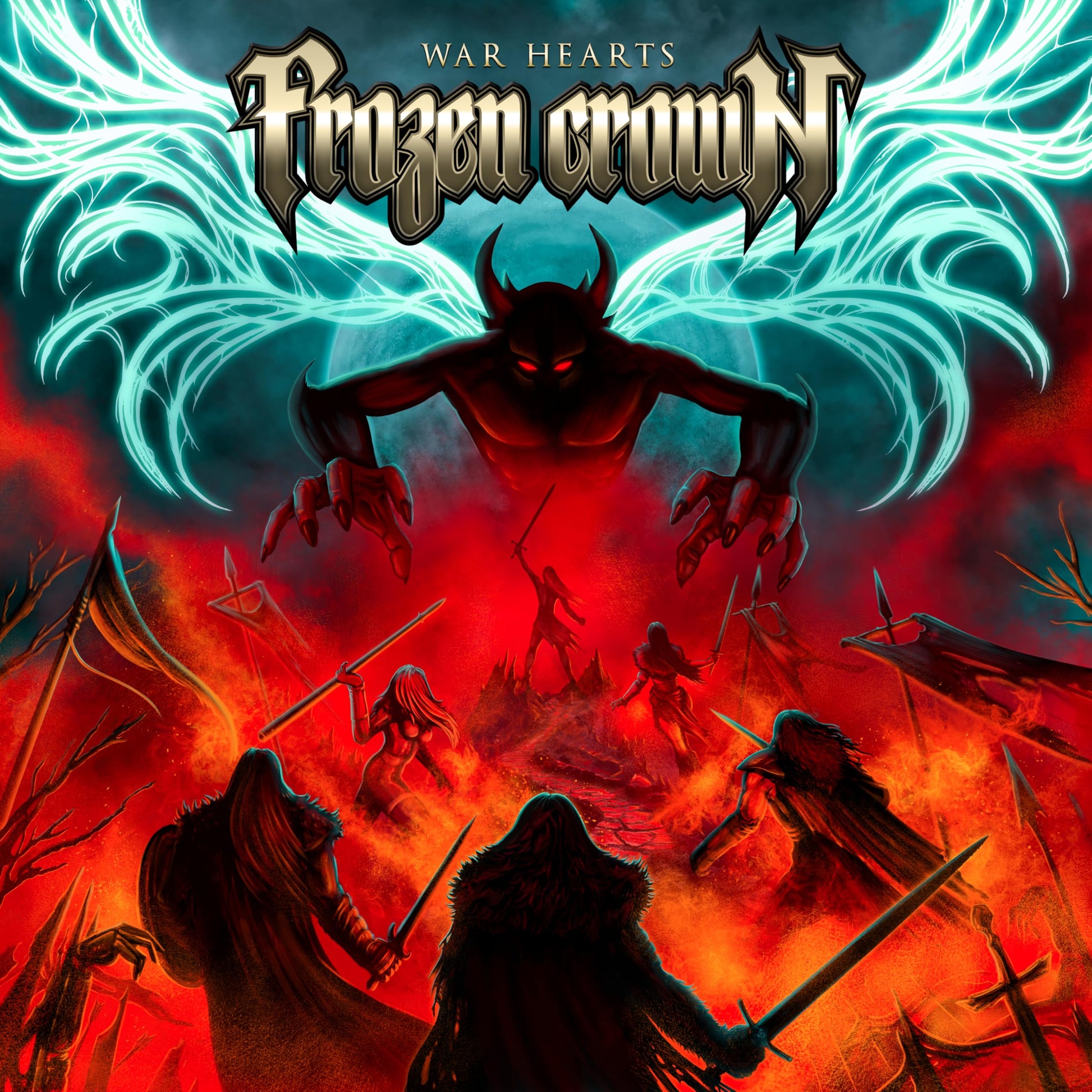 Frozen Crown - War Hearts (Aus) [LP] Vinyl Record Album Cover