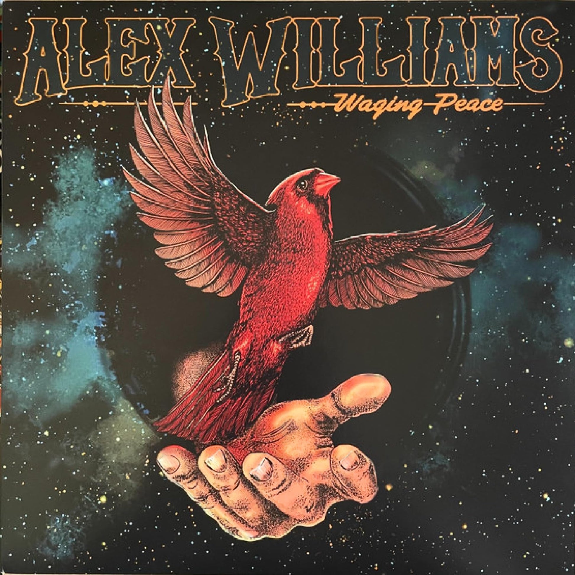 Alex Williams - Waging Peace [Clear Vinyl] (Auto) (Hol) Vinyl Record Album Cover
