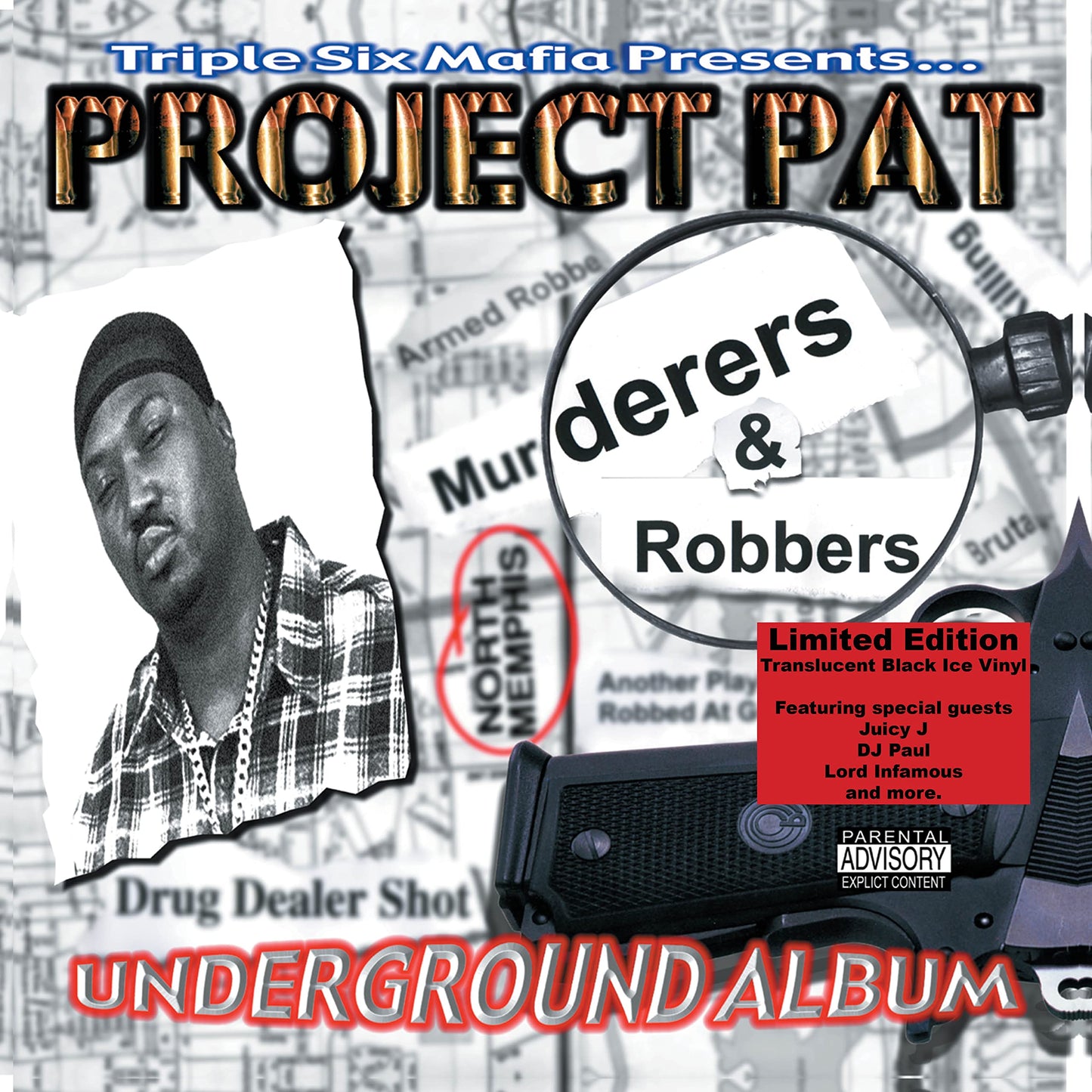 Project Pat - Murderers & Robbers [LP] Vinyl Record Album Cover