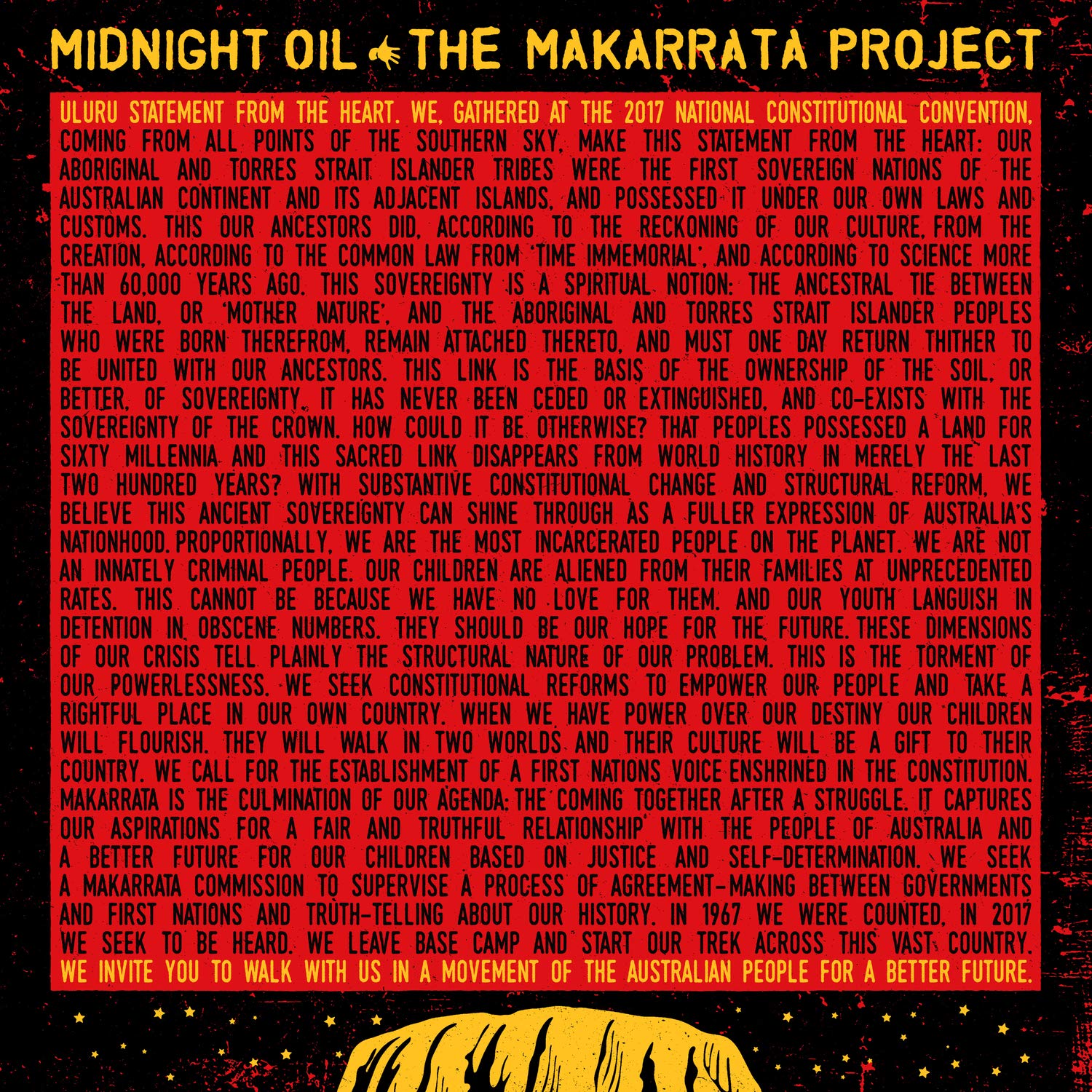 Midnight Oil - Makarrata Project - Black Vinyl [LP] Vinyl Record Album Cover
