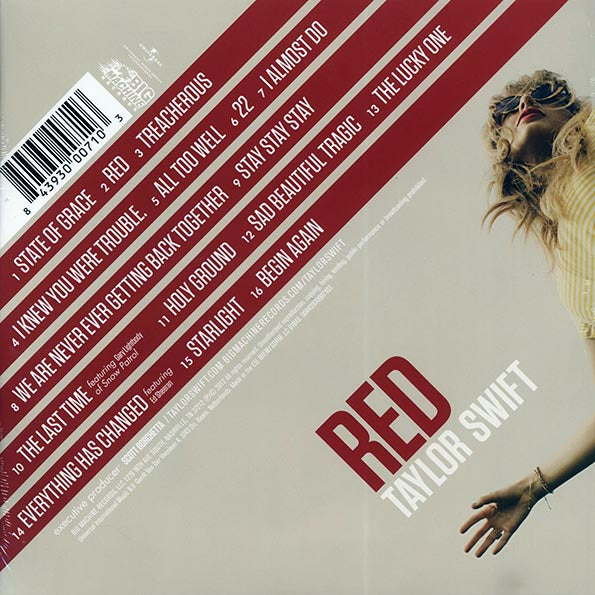 Taylor Swift Red Vinyl Record