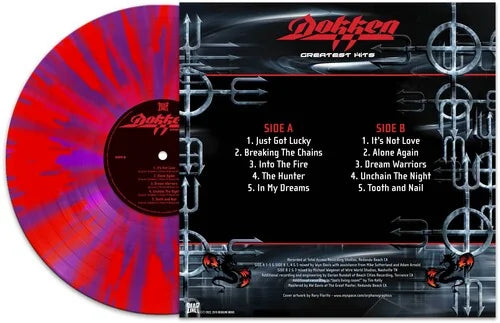 Dokken - Greatest Hits [Red/Purple Splatter] Vinyl Record