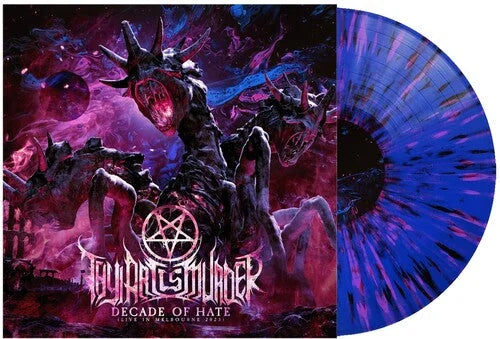 Thy Art Is Murder - Decade of Hate (Live in Melbourne 2023) [Blue/Black/Pink Splatter] Vinyl Record