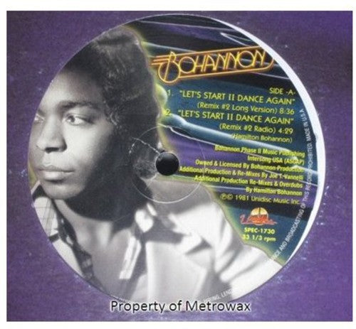 Hamilton Bohannon - Let's Start to Dance Again 2 Vinyl Record