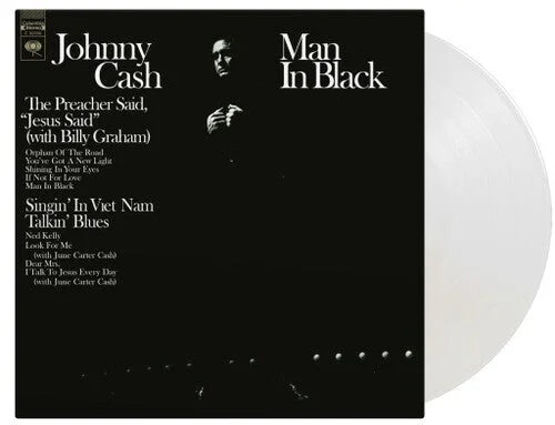 Johnny Cash - Man In Black [Crystal Clear 180-Gram] Vinyl Record