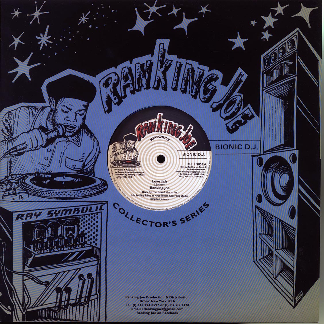 Ranking Joe - Love Jah  /  Revolutionaries - Love Jah Dub; Revolutionaries - Ray Symbolic Love Jah Dub Special (rhythm: "Dennis Brown - Bubbling Fountain") 12" Vinyl Record