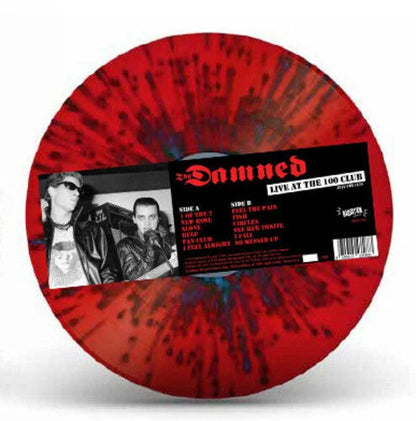 The Damned - Live At The 100 Club [Red & Black Splatter] Vinyl Record