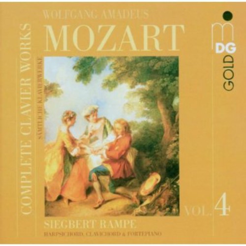 the album cover for W.A. Mozart - Complete Piano Music 4