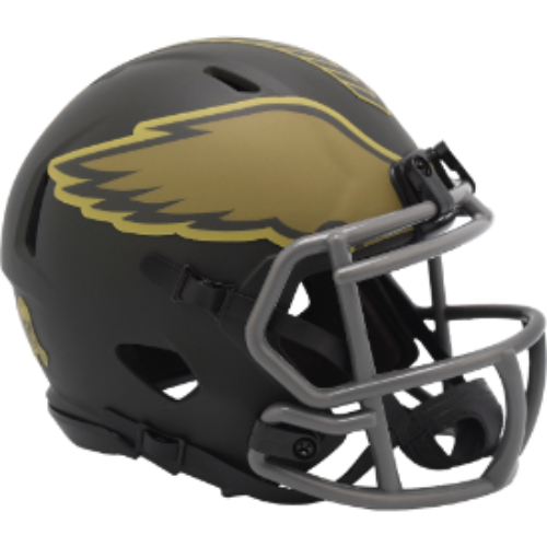 Philadelphia Eagles SALUTE TO SERVICE 4 Mini Speed Football Helmet NFL