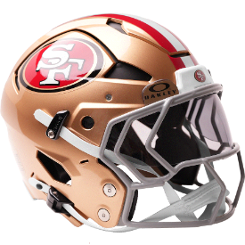 San Francisco Full Size Authentic 49ers Axiom Football Helmet - NFL