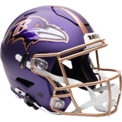 Baltimore Ravens Full Size Authentic SpeedFlex Football Helmet 2026  Purple Rising - NFL