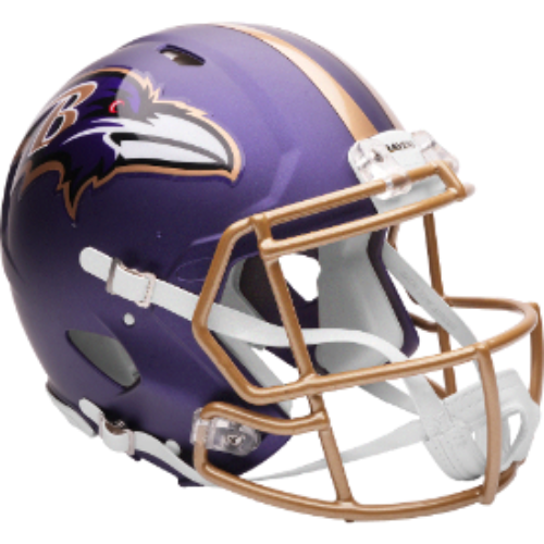 Baltimore Ravens Full Size Authentic Speed Football Helmet 2026 Purple Rising - NFL