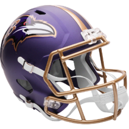 Baltimore Ravens Full Size Speed Replica Football Helmet 2026 Purple Rising- NFL