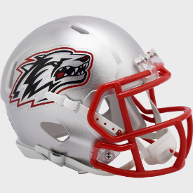 New Mexico Lobos NCAA Mini Speed Football Helmet Silver- NCAA