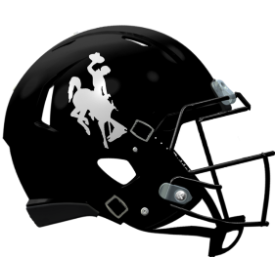 Wyoming Cowboys NCAA Mini Speed Football Helmet Black - NCAA