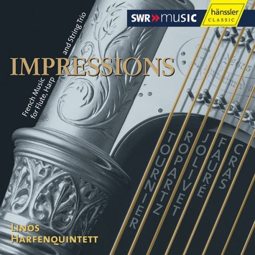 the album cover for Linos Harfenquintett - Impressions: French Chamber Music for Harp