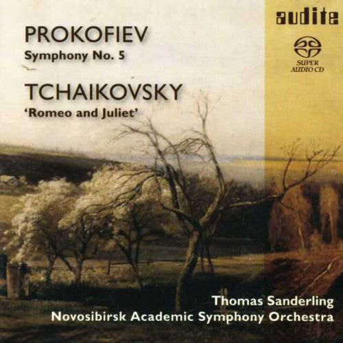 the album cover for Prokofiev / Novosibirsk Sym / Sanderling - Thomas Sanderling Conducts Prokofiev & Tchaikovsky