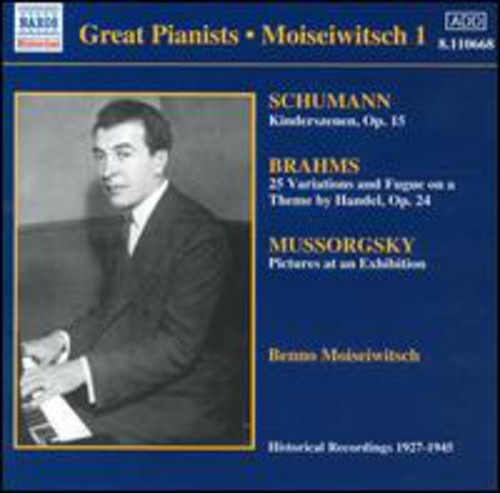 Schumann / Brahms / Mussorgsky / Moiseiwitsch - Great Pianists: Moiseiwitsch 1 - Music CD