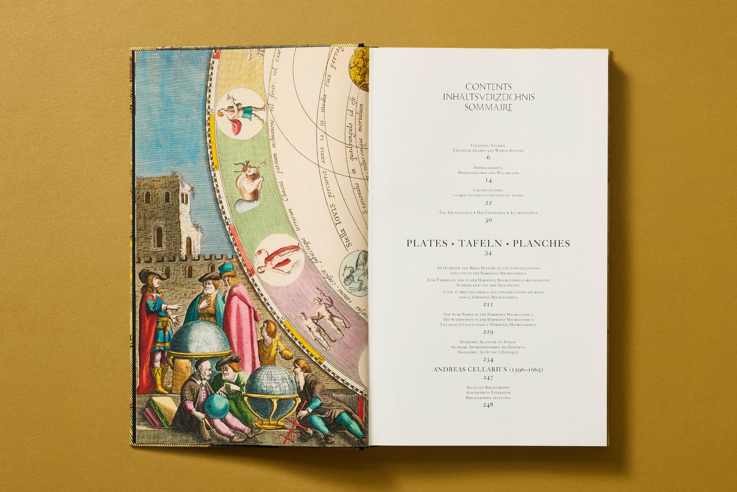 Cellarius Atlas (German, French, English) Book