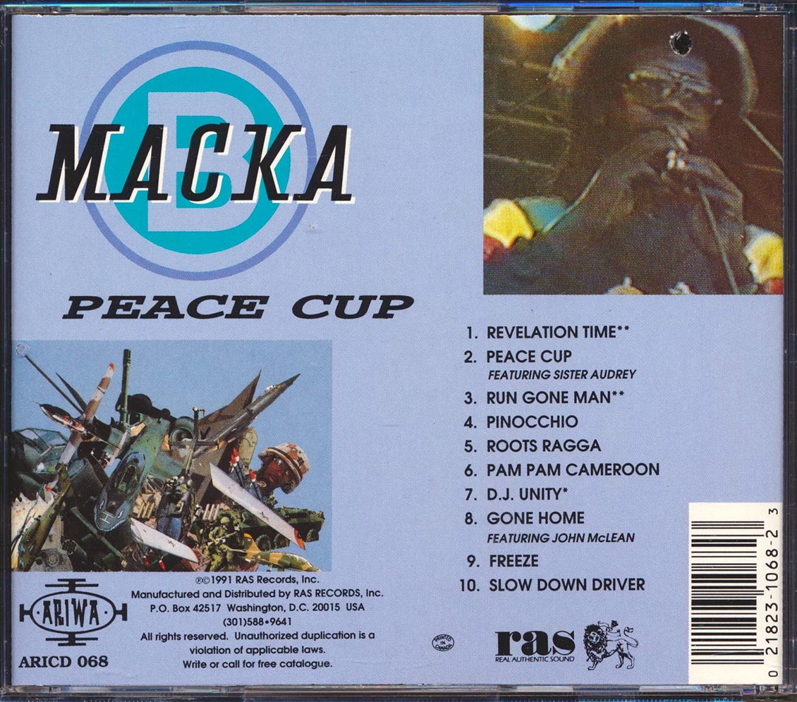 Macka B - Peace Cup (marked/ltd stock) Music CD