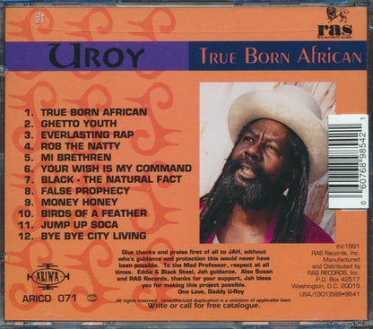 U Roy - True Born African Music CD