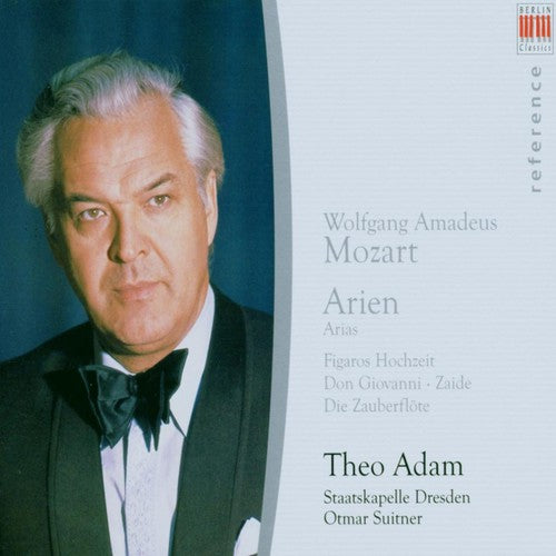 the album cover for W.A. Mozart - Theo Adams Sings Mzoart Arias