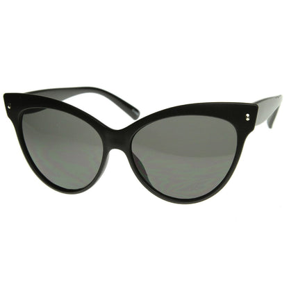 High Pointed Tip Inset Frame Oversize Cat Eye Sunglasses 8462