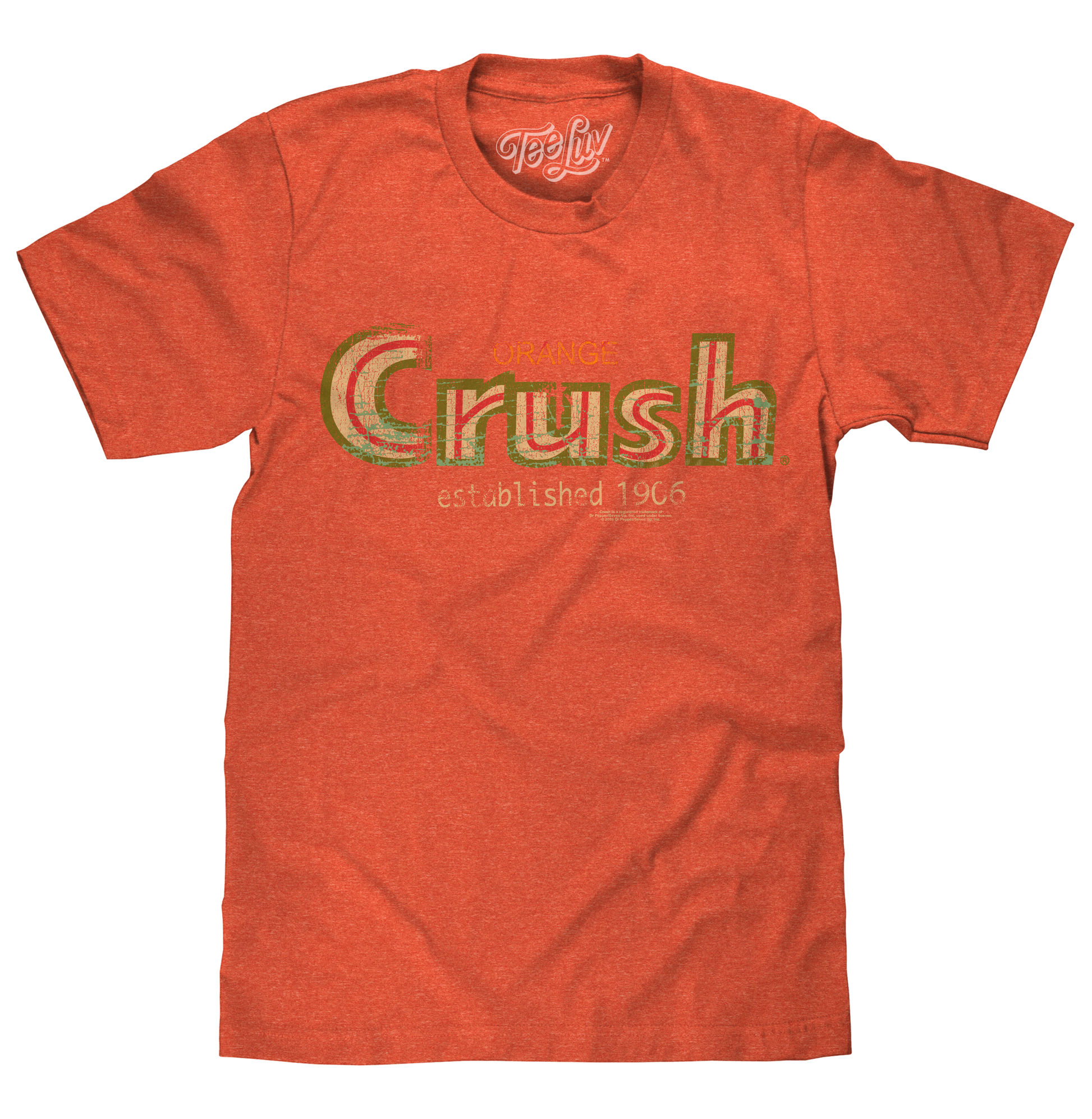 Vintage Orange Crush 1906 Mens T Shirt Officially Licensed Orange