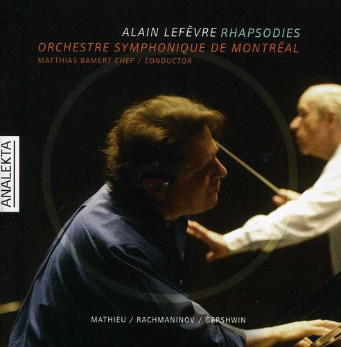 the album cover for Mathieu/Rachmaninov/Gershwin - Romantic Rhapsodies
