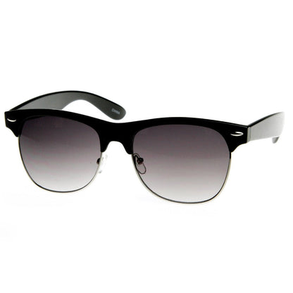 1950's Vintage Inspired Retro Half Frame Horned Rim Sunglasses 8769