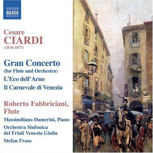 the album cover for Roberto Fabbriciani - Granc Concerto for Flute & Orchestra