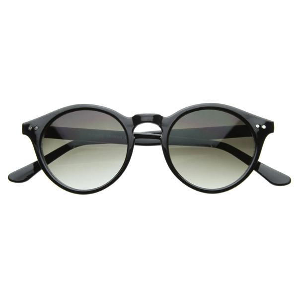 Vintage Inspired Key Hole Round Spectacles P3 Sunglasses 7055