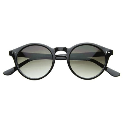 Vintage Inspired Key Hole Round Spectacles P3 Sunglasses 7055