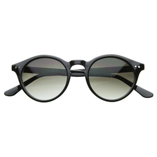 Vintage Inspired Key Hole Round Spectacles P3 Sunglasses 7055
