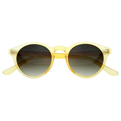Vintage Inspired Key Hole Round Spectacles P3 Sunglasses 7055
