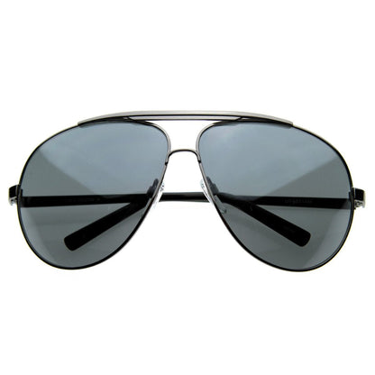 Extra Large Metal Oversize Frame Aviator Sunglasses 1580 70mm