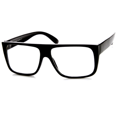 Flat Top Square Clear Lens Fashion Glasses 8807