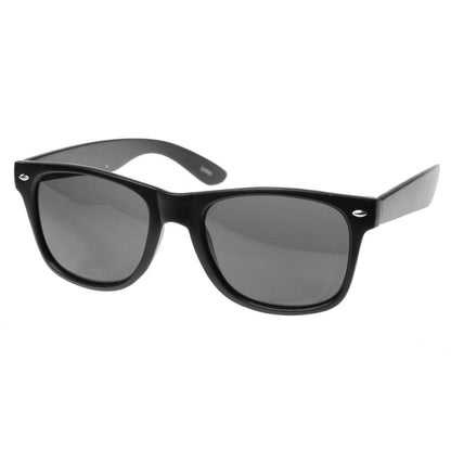 Hipster Street Wear Soft Rubber Matte Black Horned Rim Sunglasses 8350