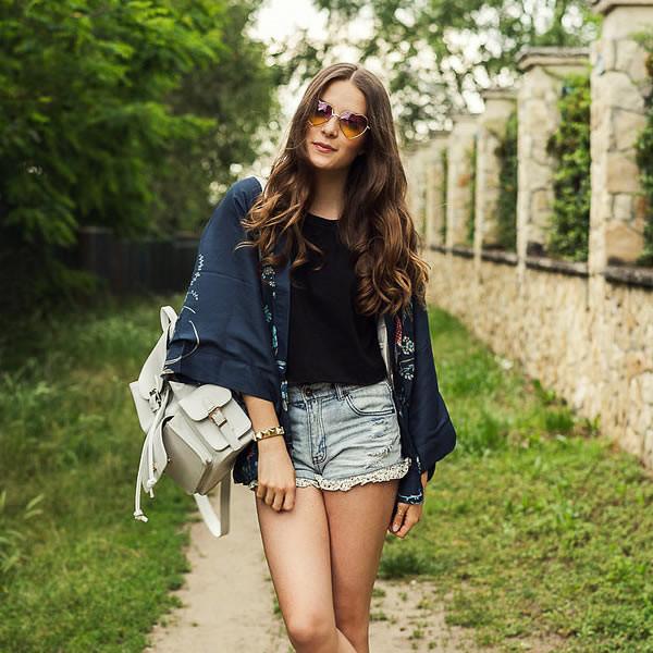 Cute Metal Heart Shape Rainbow Color Lens Sunglasses 9205