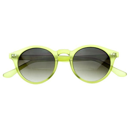 Vintage Inspired Key Hole Round Spectacles P3 Sunglasses 7055