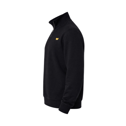 Wu-Tang Clan Wu Quarter Zip Sweatshirt Black Officially Licensed
