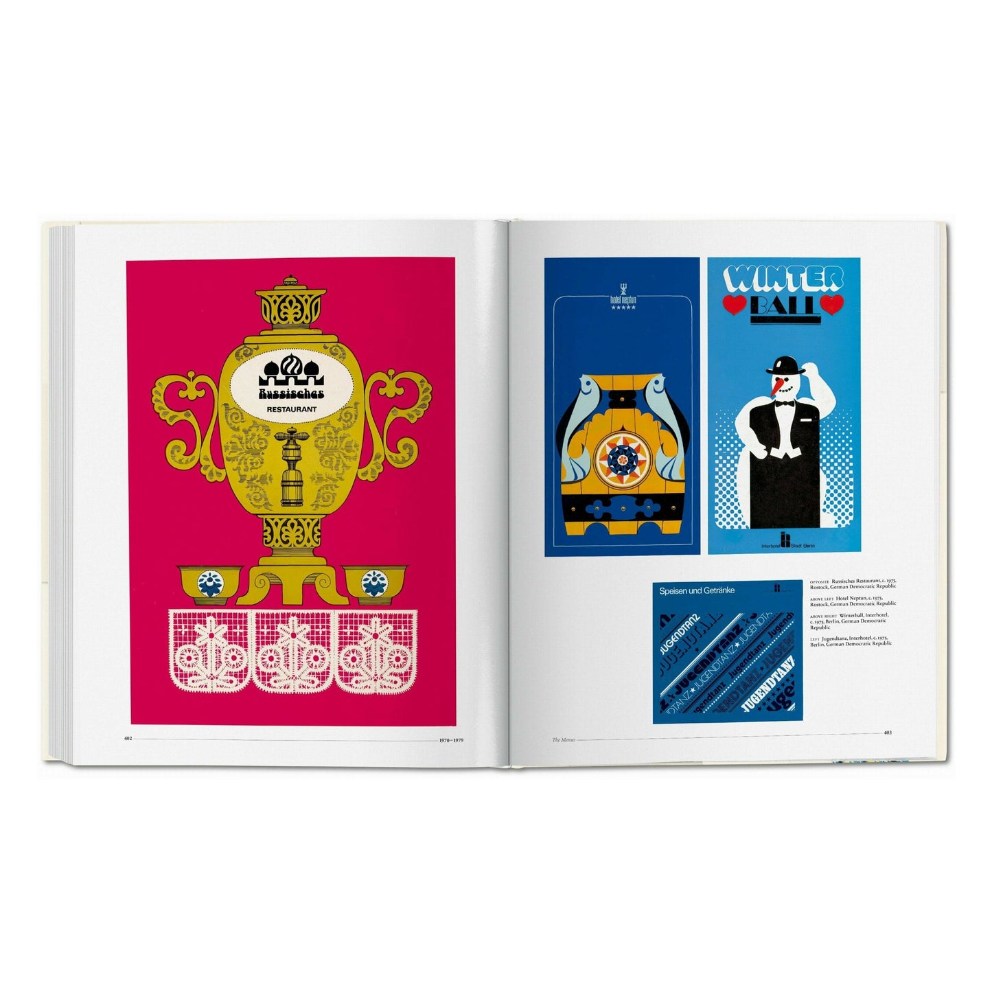 Menu Design in Europe (German, French, English) Book