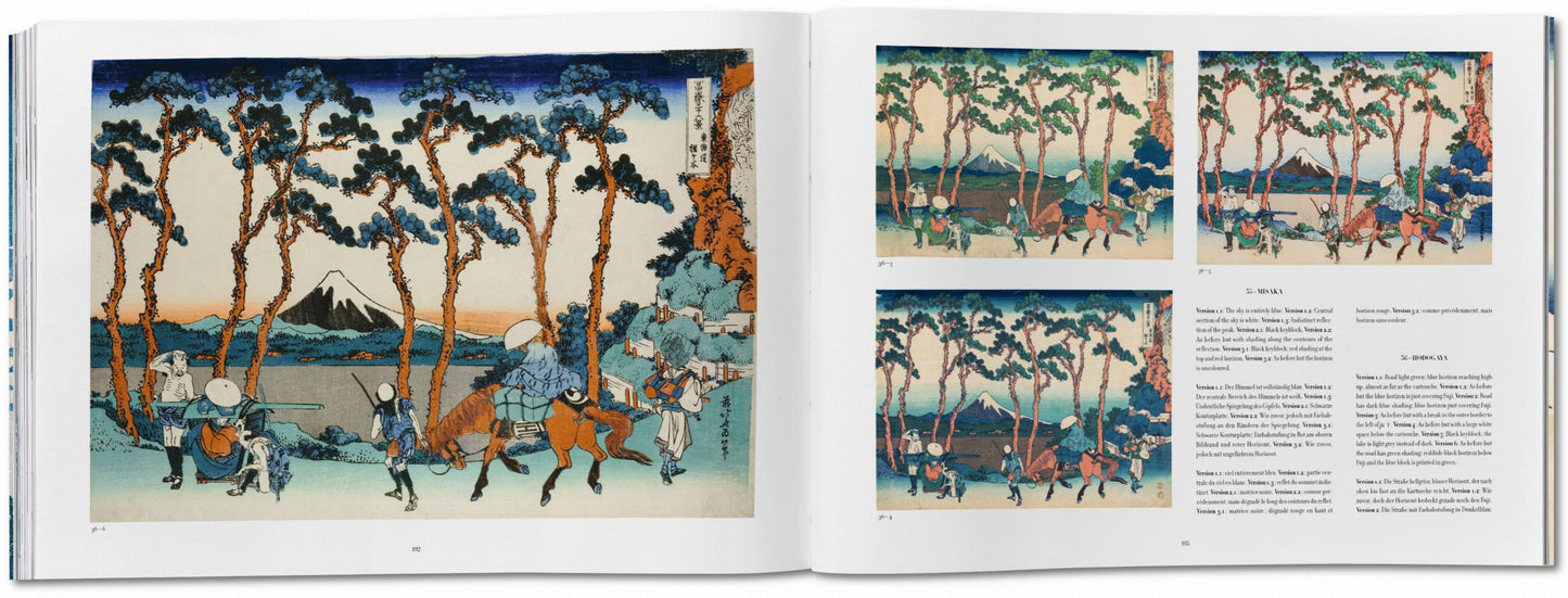 Hokusai. Thirty-six Views of Mount Fuji (German, French, English) Book