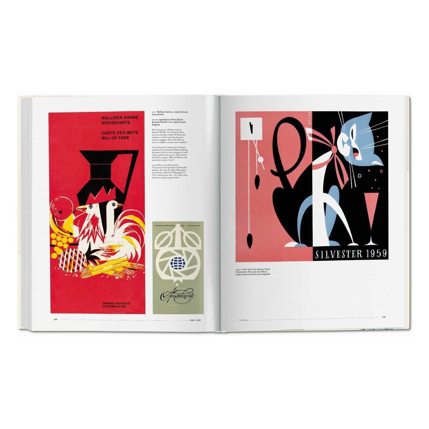 Menu Design in Europe (German, French, English) Book