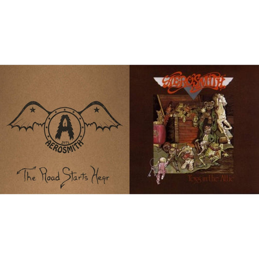 Aerosmith - 1971: The Road Starts Here & Toys In The Attic - LP Vinyl Bundle