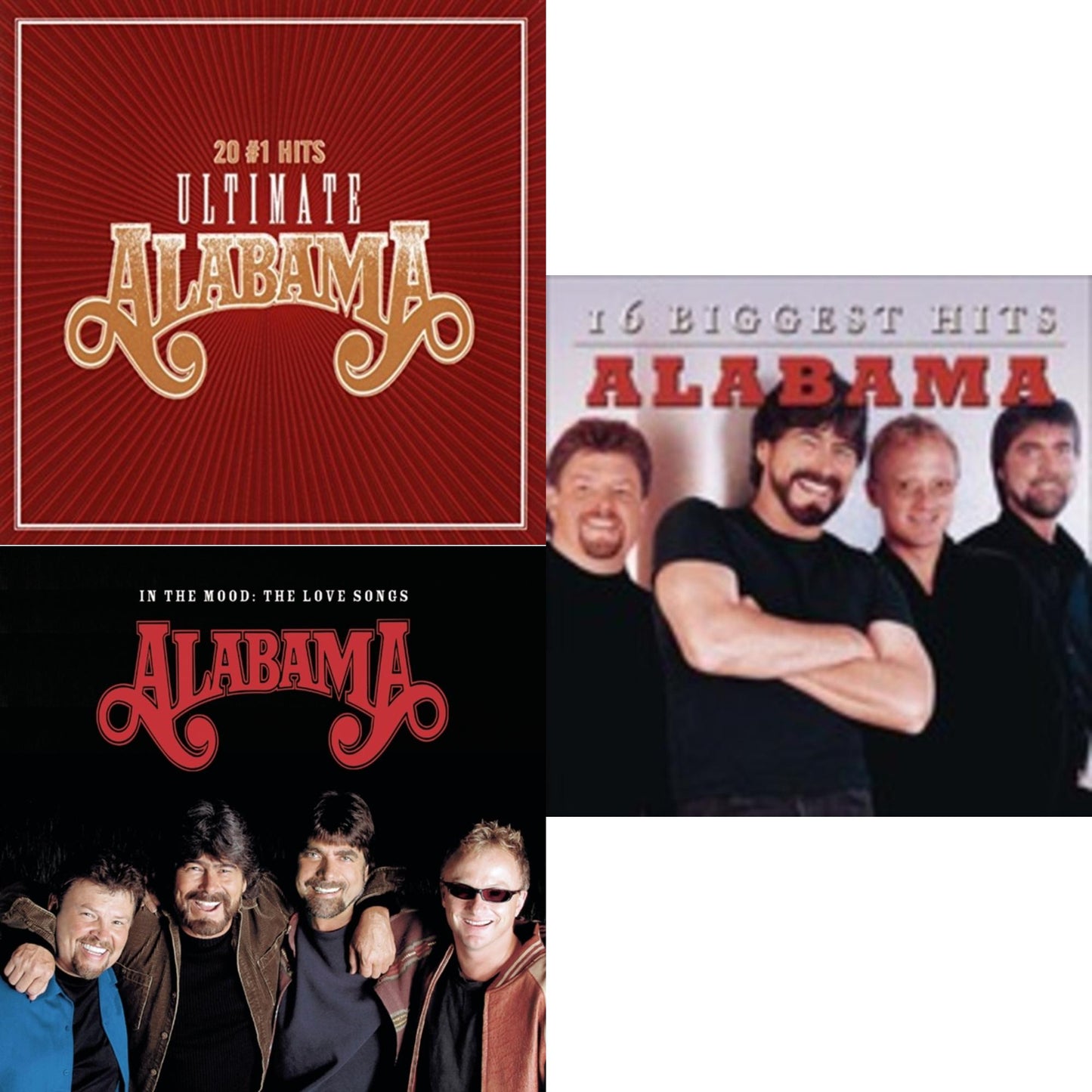 Alabama - Ultimate Alabama: 20 Number 1 Hits & In Mood: Love Songs & 16 Biggest Hits - CD Bundle